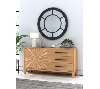 Century Sideboard - Oak/Black