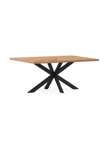 Century 1800mm Rectangular Dining Table - Oak/Black