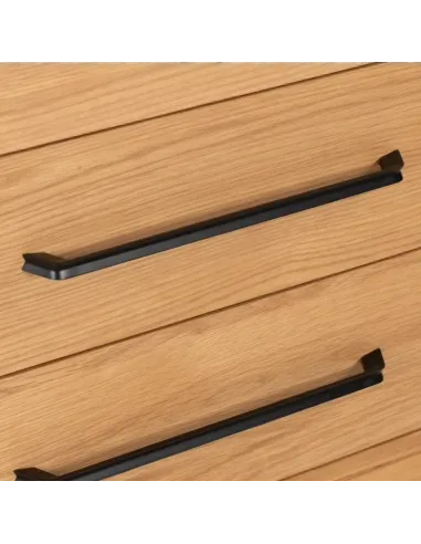 Century 6 Drawer Chest - Oak