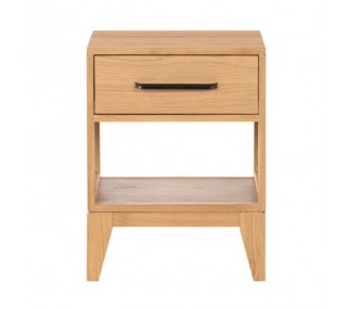 Century Nightstand - Oak/Black