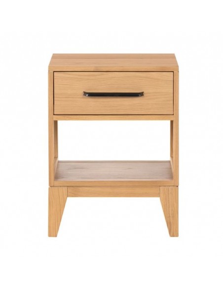 Century Nightstand - Oak/Black