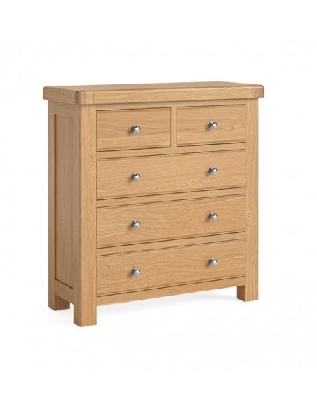 Gia 2+3 Drawer Chest - Oak