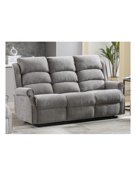 Drancy 3 Seater Electric Recliner Sofa - Latte