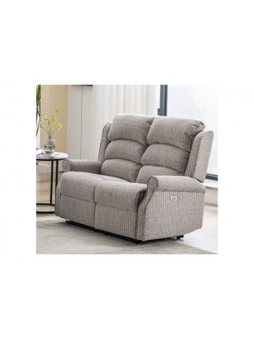 Drancy 2 Seater Electric Recliner Sofa - Natural