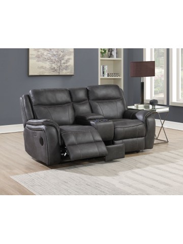 Lara  Electric 2 Seater Sofa - Slate