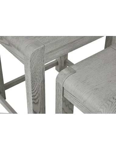 Tulip Nest of Tables - Grey Stain Oak
