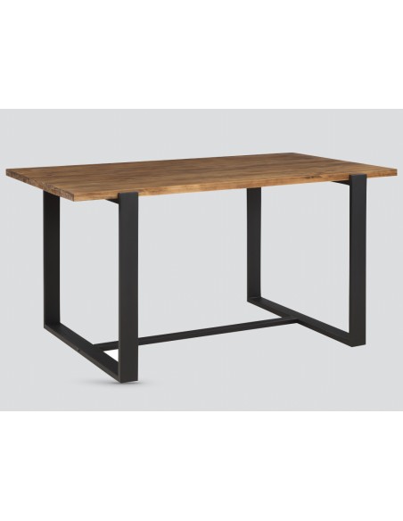 Pembroke 1.5m Dining Table - Rustic Pine/Black