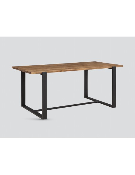 Pembroke 1.8m Dining Table - Rustic Pine/Black