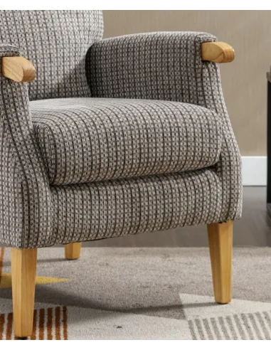 Lisbon Fireside Armchair - Latte