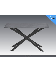 Azzurra Console Table - Sintered Stone/Grey