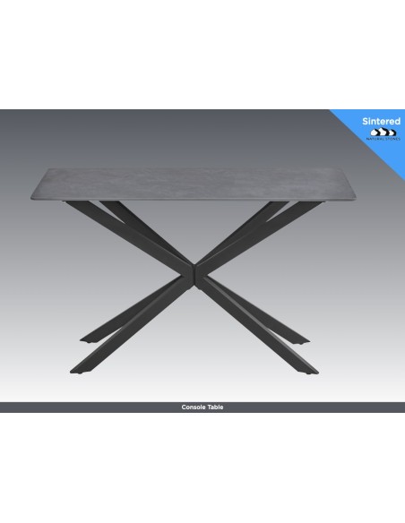 Azzurra Console Table - Sintered Stone/Grey
