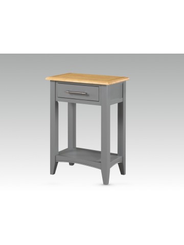 Rossmore Telephone Table - Slate Grey/Oak