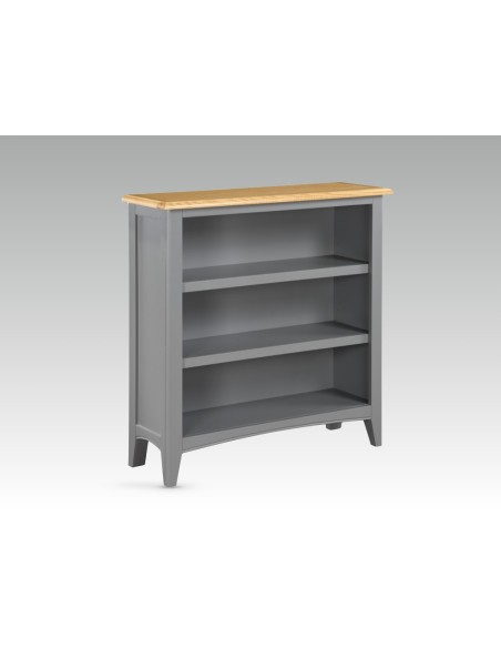 Galloway Small Bookcase - Slate Grey/Oak