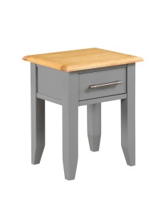 Galloway Lamp Table - Slate Grey/Oak