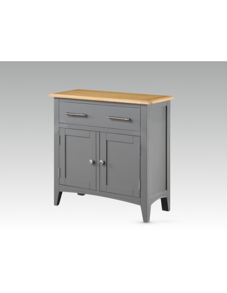 Rossmore Compact Sideboard - Slate Grey/Oak