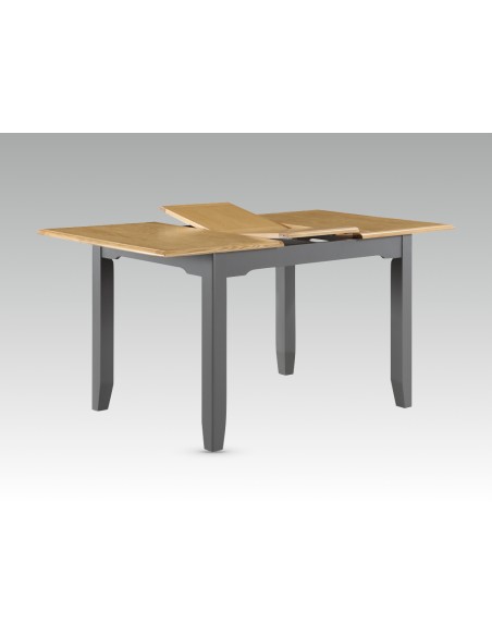 Rossmore 1.2m Butterfly Extending Dining Table - Slate Grey/Oak