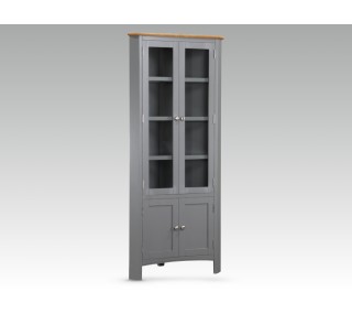 Rossmore Corner Display Unit - Slate Grey/Oak | furniture shop carlow, furniture carlow, furniture naas, furniture wexford, furniture ireland, furniture stores dublin