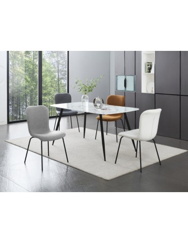 Dining table and clearance grey fabric chairs