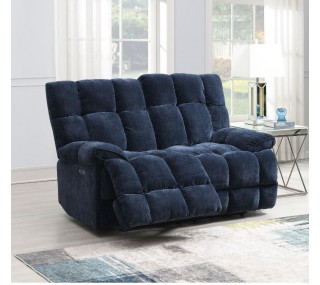 Sandringham Electric Recliner 2 Seater Sofa - Blue Fabric | sofa, sofas, sofa ireland, sofa wexford, sofa dublin, sofa furniture store, sofa online, cheap sofas ireland, sofa bed dublin, 2 seater sofa ireland
