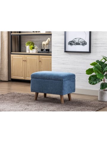 Granada Footstool - Denim Blue