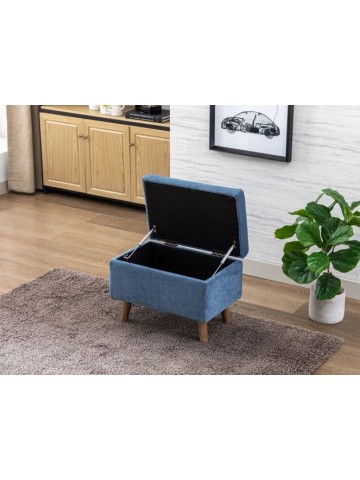 Granada Footstool - Denim Blue