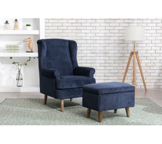 Granada Fireside Chair - Navy