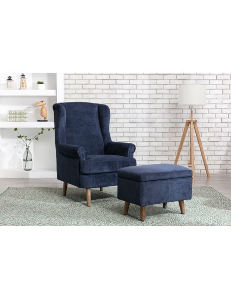 Granada Fireside Chair - Navy