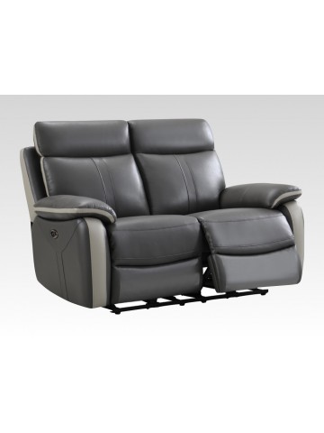 Covington 2 Seater Electric Reclining Sofa - Dark Grey