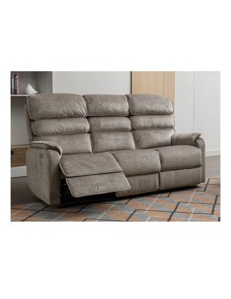 Savoy Electric 3 Seater Sofa - Taupe