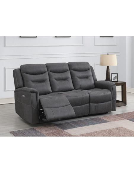 Harrogate Electric 3 Seater Seater Sofa - Grey