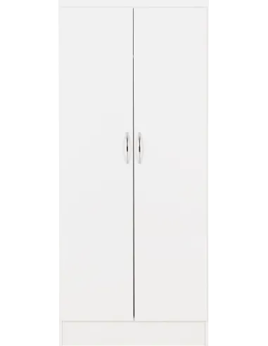 Nevada 2 Door All Hanging Wardrobe - White Gloss