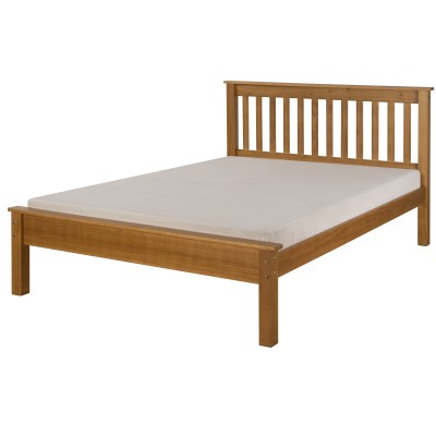 Charlie 4FT6 Low End Bedframe - Rustic Pine
