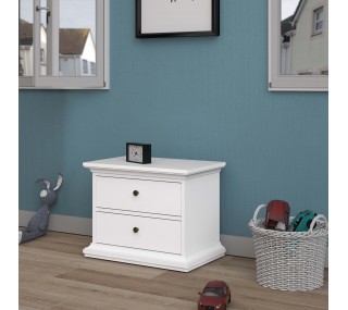 Paris 2 Drawer Nightstand -...