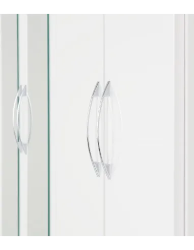 Nevada 4 Door 2 Drawer Wardrobe - White Gloss