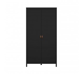 Madrid 2 Door Wardrobe - Black