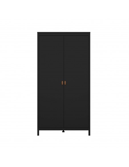 Madrid 2 Door Wardrobe - Black