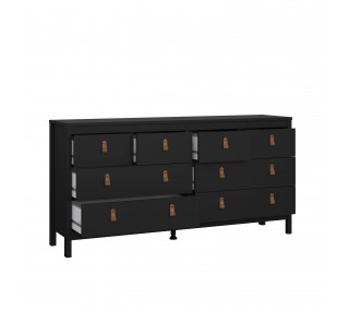 Madrid 4 Over 4 Chest - Black