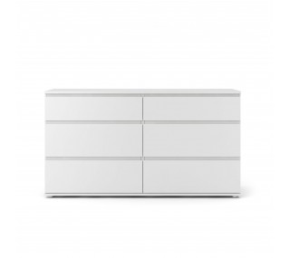 Nova 6 Drawer Chest - White