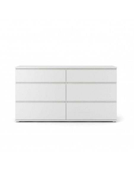 Nova 6 Drawer Chest - White