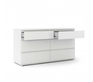 Nova 6 Drawer Chest - White