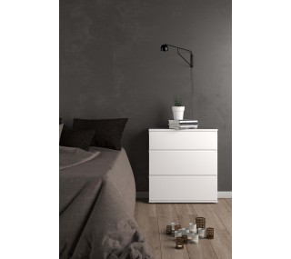 Nova 3 Drawer Chest - White