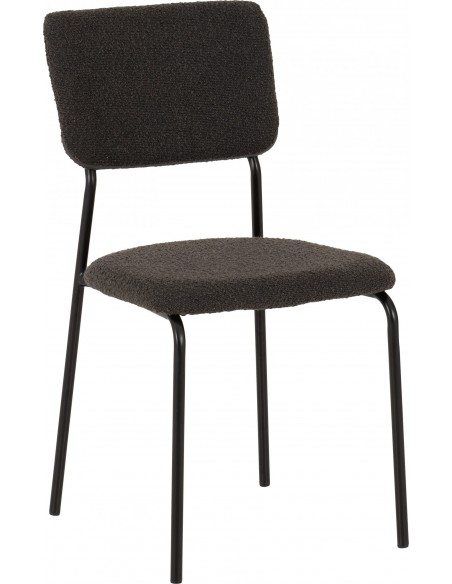 Sheldon Dining Chairs - Grey Boucle Fabric