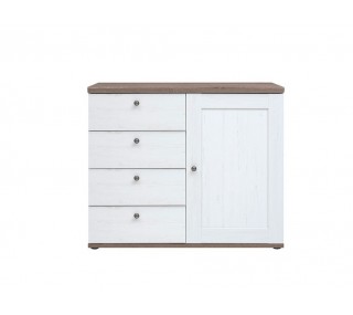 Capri 1 Door 4 Drawer Chest