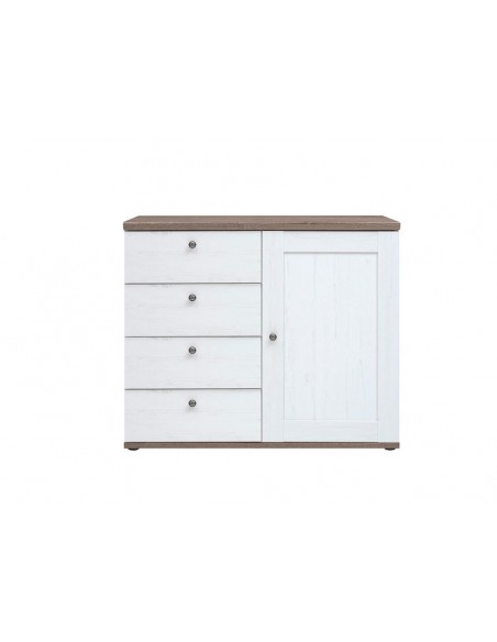 Capri 1 Door 4 Drawer Chest