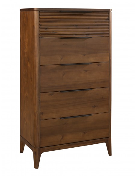 Francesca 5 Drawer Tall Chest - Walnut