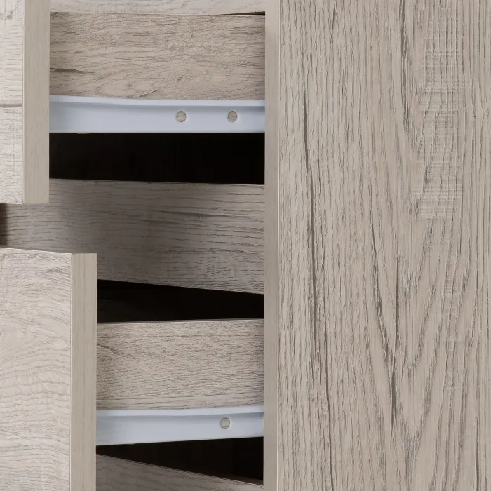 Malvern 3 Drawer Bedside Locker - Urban Snow