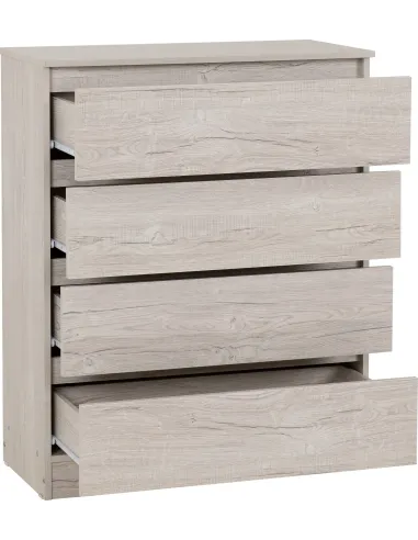 Malvern 4 Drawer Chest - Urban Snow