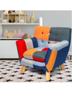 Karla Kids Sofa - Colour Patchwork
