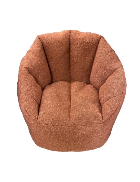 Chillax Bean Chair - Rust Boucle