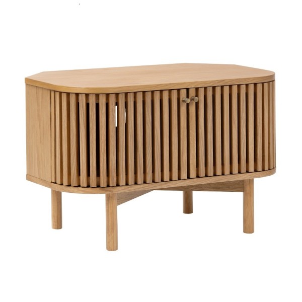 Boardwalk Corner TV Unit - Natural Oak
